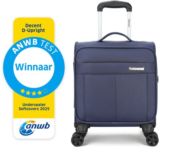 Decent Handbagage koffer / Underseater / Trolley 42 x 32 x 20 cm - DUpright - Blauw