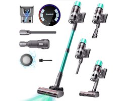 SmartAI V5 Steelstofzuiger - Stofzuiger - Draadloze - Vacuum Cleaner - 600W - 50.000PA Zuigkracht – Verwijderbare Accu – Handstofzuiger – Slimme LED-functies– vrijstaande stofzuiger– draadloos– ultralichte accuduur– accustofzuiger met– accustofzuige