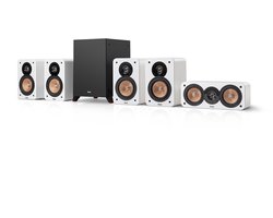 Teufel ULTIMA 20 Surround 5.1 home cinema set met subwoofer, Kevlar middentoner met faseplug, Grote 25 mm tweeter met waveguide-technologie- wit