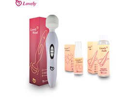 Lovely Wand-Lovely Lube-Lovely Cleanse- Clitoris Stimulator- Sextoy-massage-vrouw-man-glijmiddel-Aloe Vera-Antibacteriële Seksspeeltjes Reiniger-Toy Cleaner-huidvriendelijk