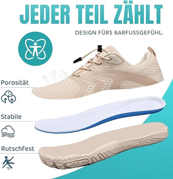 SAGUARO Blotevoetenschoenen Heren Sneldrogend Waterschoenen Ademende Aquaschoenen Antislip Strandschoenen, Blauw, 48 EU SAGUARO Blotevoetenschoenen Heren Sneldrogend Waterschoenen Ademende Aquaschoenen Antislip Strandschoenen, Blauw, 48 EU
