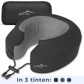 Best Life Nekkussen Vliegtuig - Reiskussen - Nekkussen Auto Kind - Memory Foam - Nek Kussen - Zwart