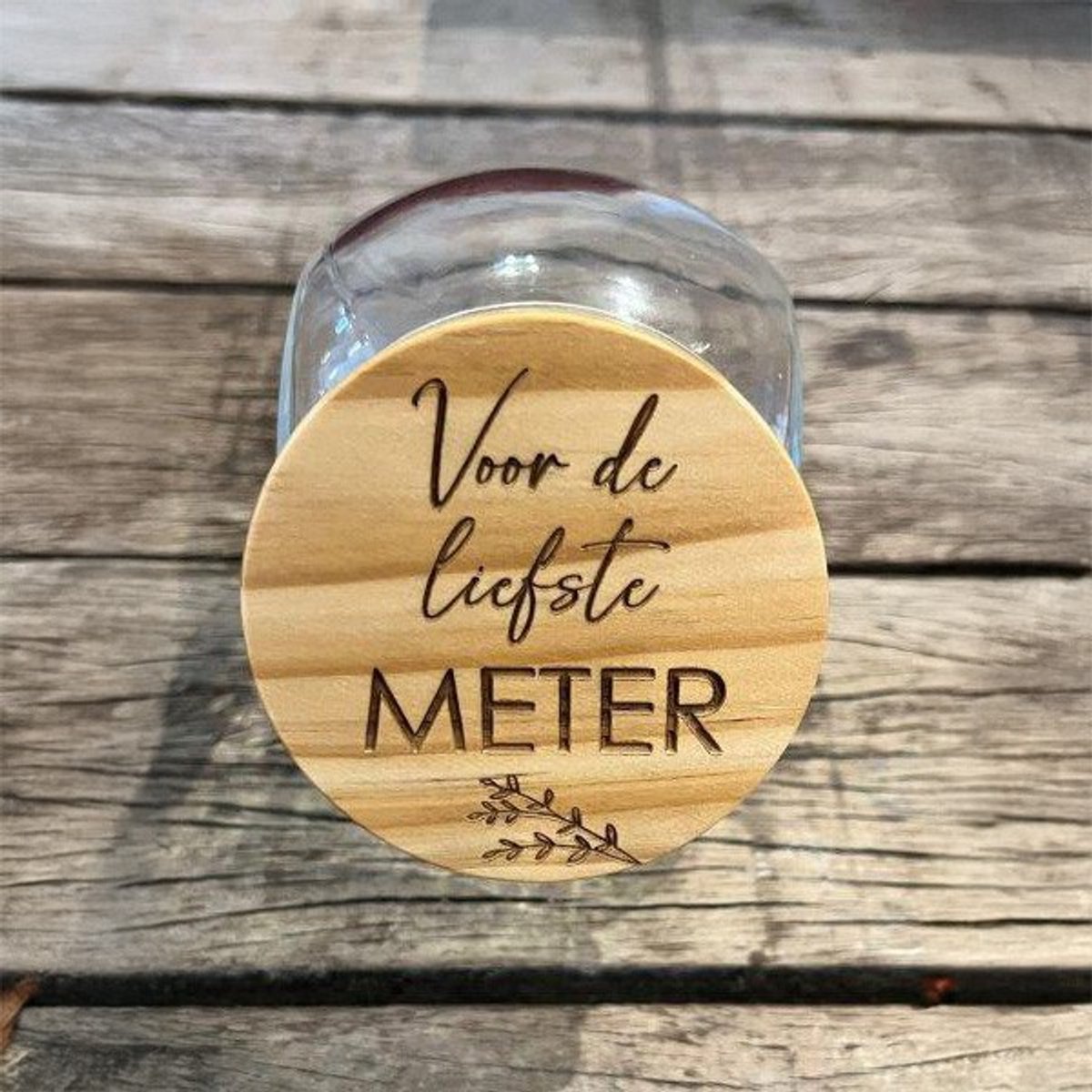 Dotti Snoeppot "Voor de liefste METER" (12 x 10 cm)