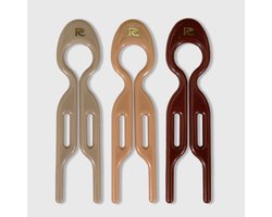 Pinclip Hairpin set van 3 Shade of Brown