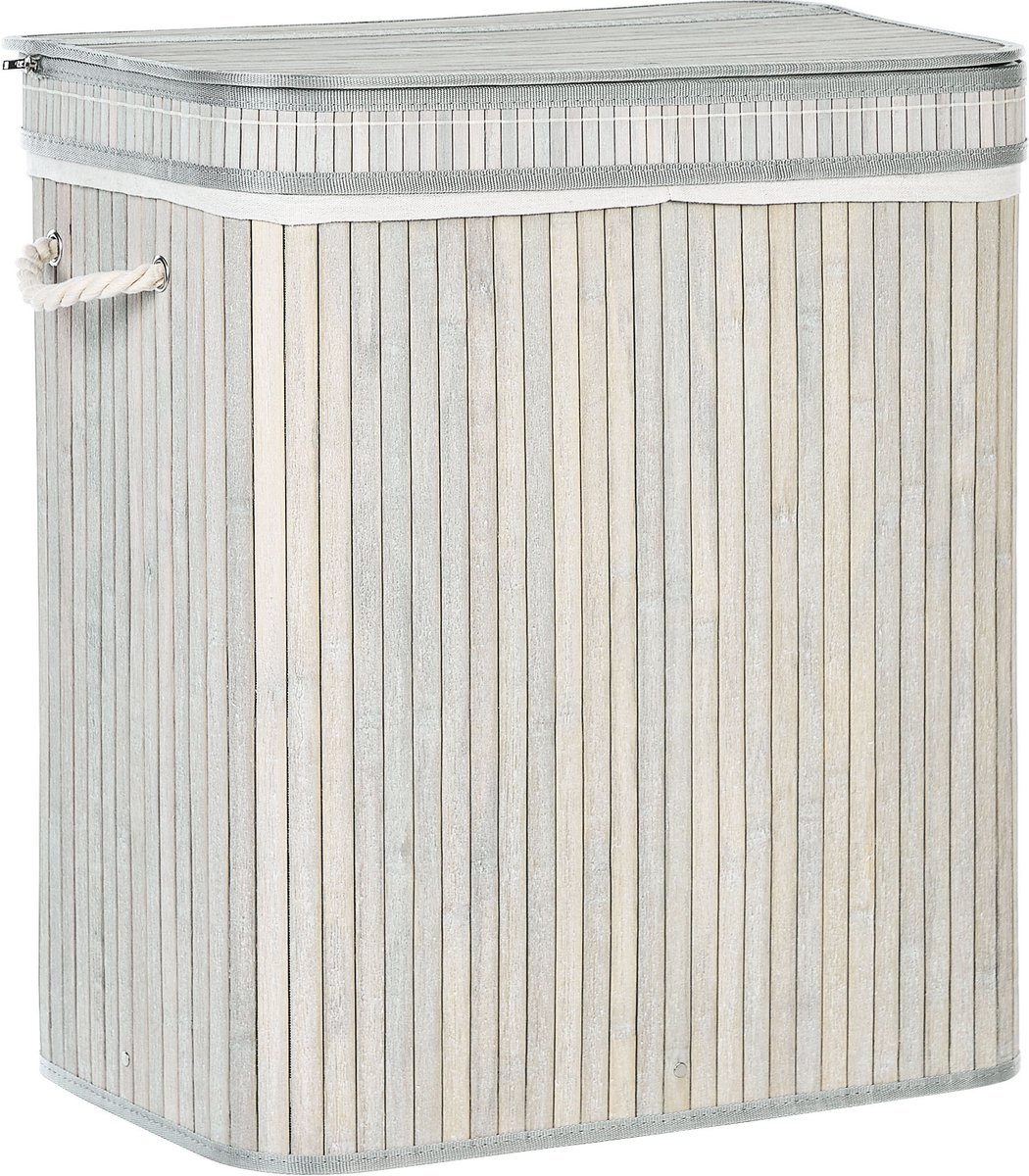 Goedkoopste Mand KALTHOTA Bamboehout Grijs