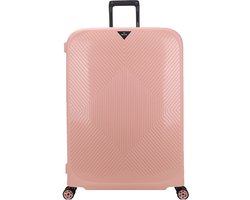 Decent Axiss-Fix Spinner TSA Reiskoffer vaste sluiting 110 liter - Grote maat koffer 78 × 54 × 33 - Reiskoffer met wielen - Lichtgewicht koffer - Pink