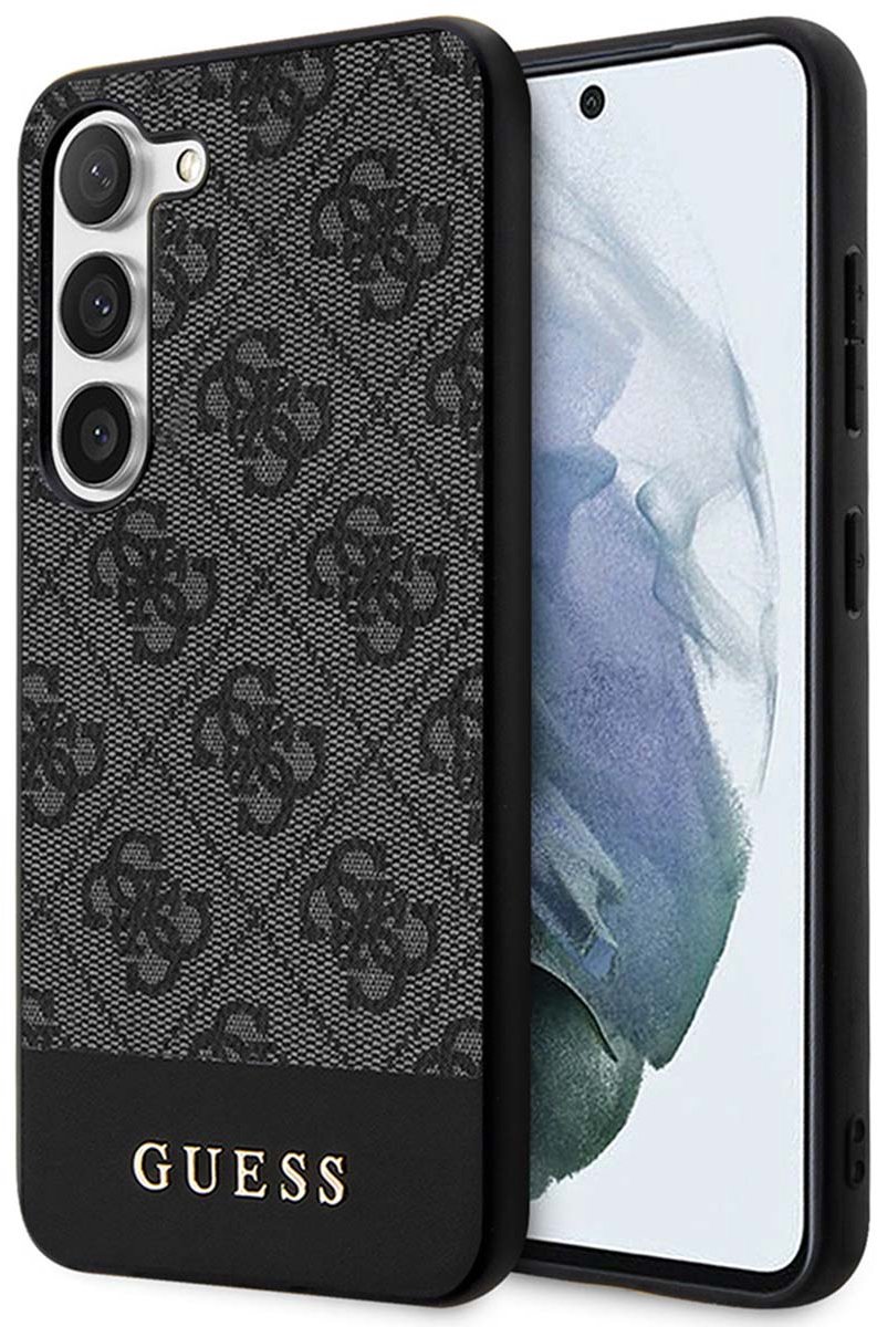 Guess 4G Stripe Back Case - Samsung Galaxy S24 Plus (S926) - Grijs