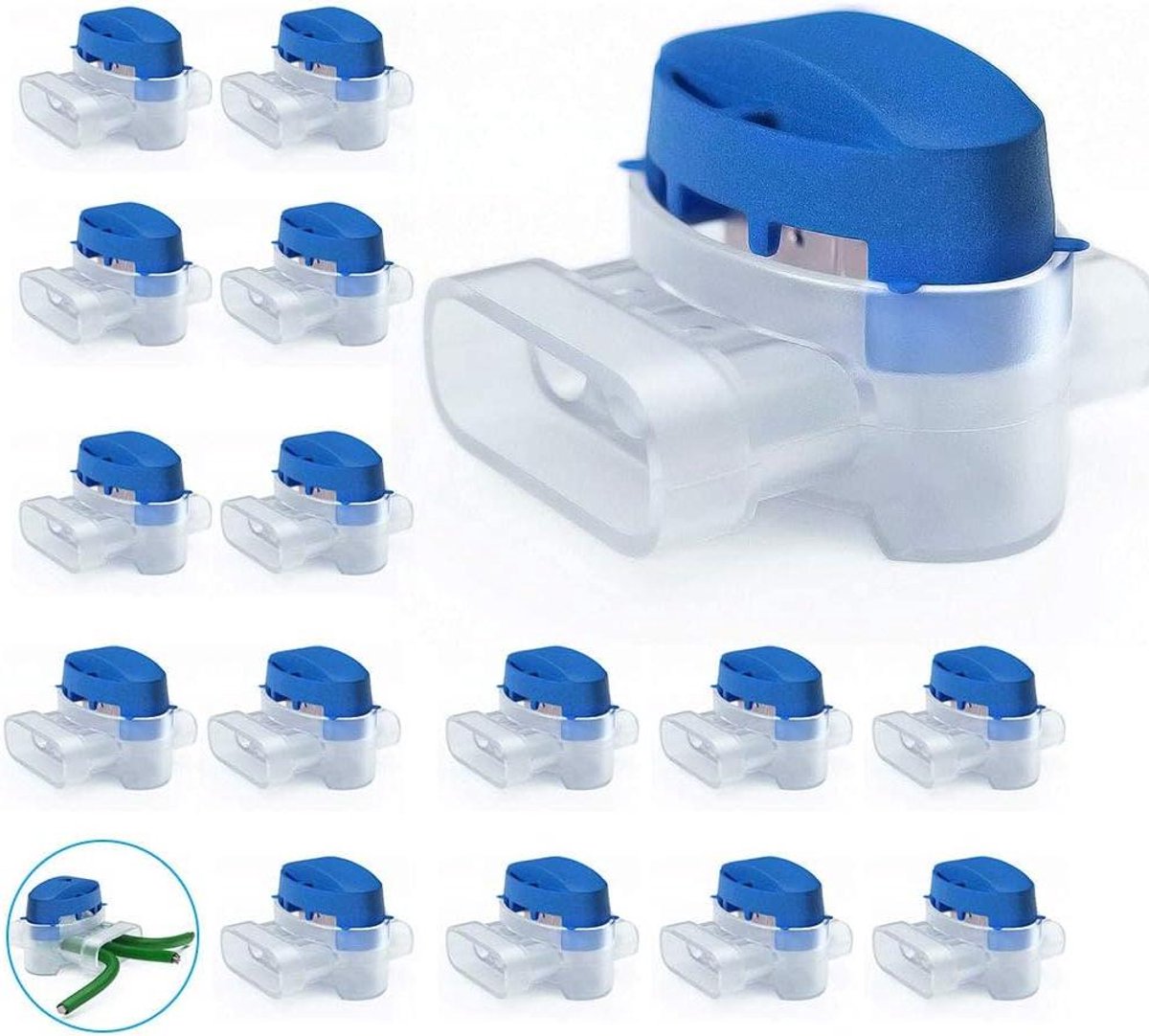 Allecta - Waterdichte Kabelverbinders voor Robotmaaier - 20 Stuks - Kabelconnector - Gel of Vet - 3-Aderig - Tuin en Robotmaaier Verbindingskabel.