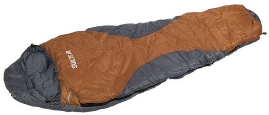 Sac de couchage momie enfant Loftra Starlite "Junior", gris / orange