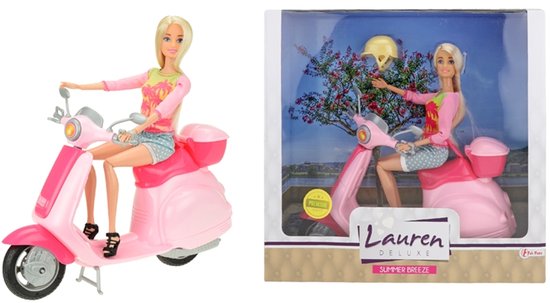 Toi-toys Lauren Tienerpop Op Scooter 28 Cm van Toi-Toys — afbeelding 4