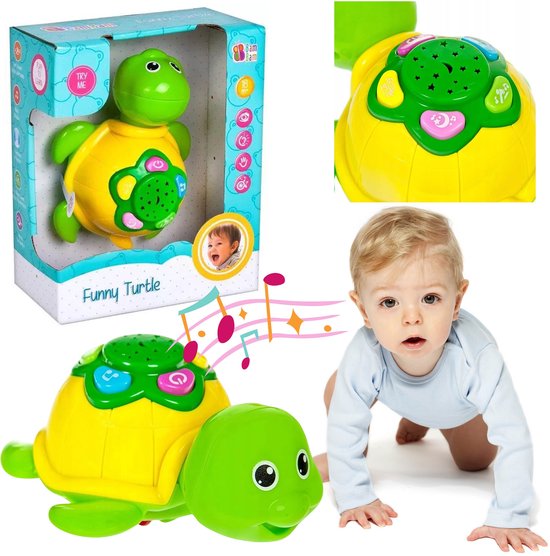 Play sensorische schildpad met licht en geluid - Planet Happy