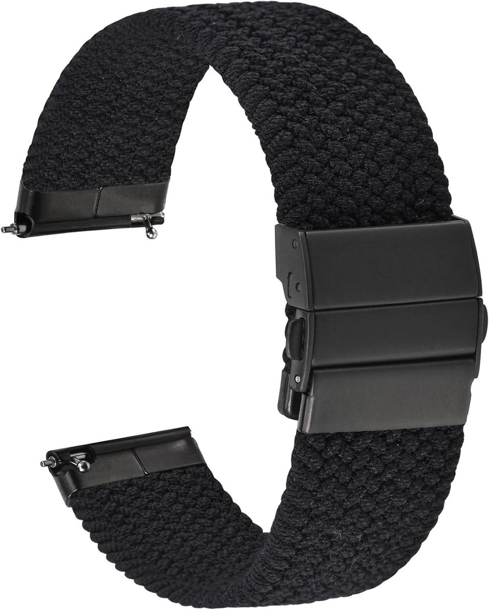 JGS Premium - Nylon horlogebandje met snelsluiting - 18mm-20mm-22mm - Elastisch vervangend bandje in diverse kleuren