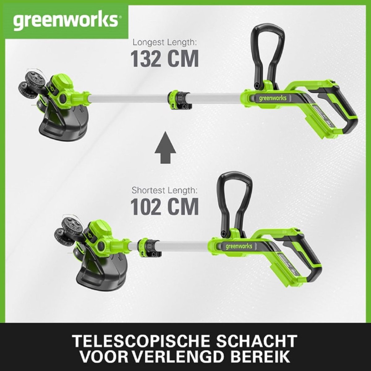 Greenworks 40 Volt Accu Trimmer EN Kantensnijder