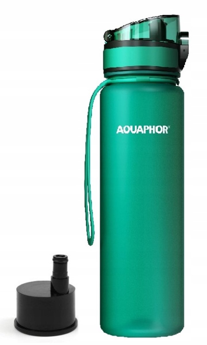 Aquaphor City Serie - Waterfles met Filter - 0,5L - BPA Vrij - Groen