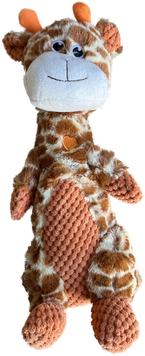 BoDutch Giraffe Hondenknuffel - Hondenspeelgoed met Piep - Puppyspeelgoed.