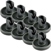 SQOON® Onderkorfwiel vaatwasser geschikt voor AEG / Electrolux / Zanussi - Gelijk aan model: 50286965004 - Ø40 mm - Vervangt versleten of kapotte korfwielen eenvoudig