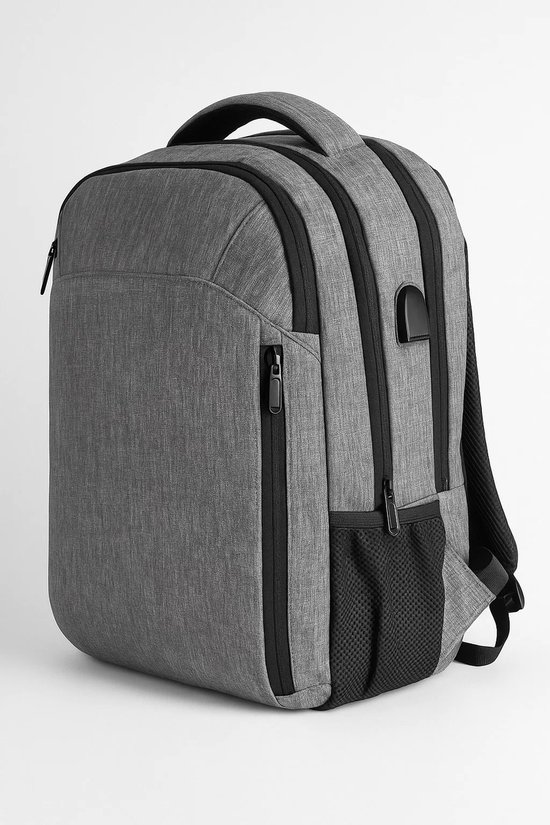 Laptop Rugzak 15 inch - 3 grote vakken 28L - Stoere ritsen! - Type K15 Laptoptas -Voor Heren en Dames