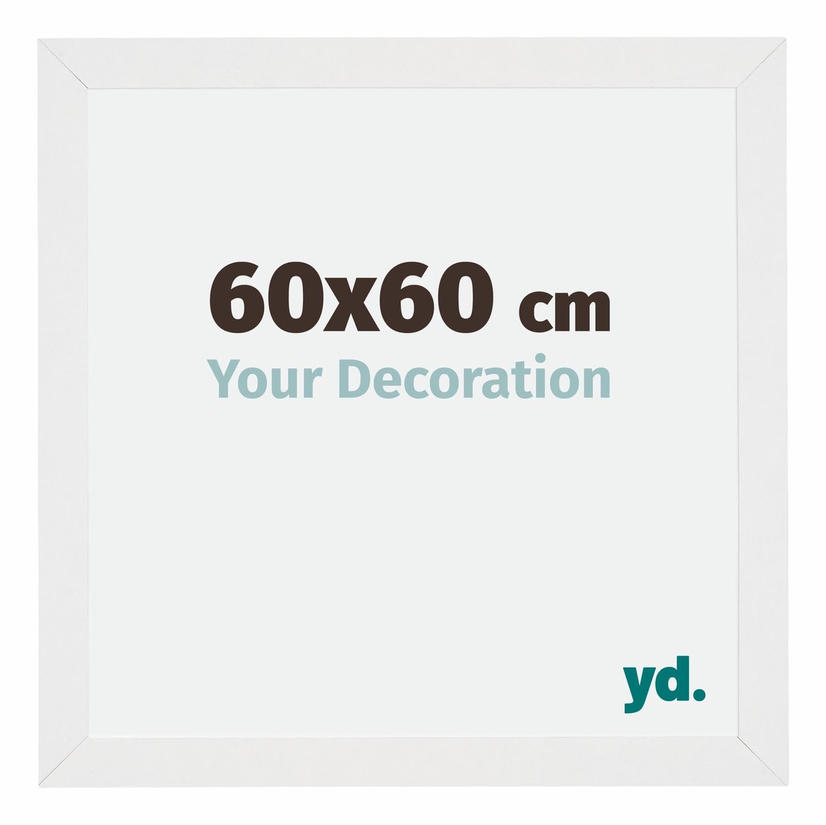 Your Decoration - Fotolijst 60x60 cm - MDF - Wit Hoogglans - Mura