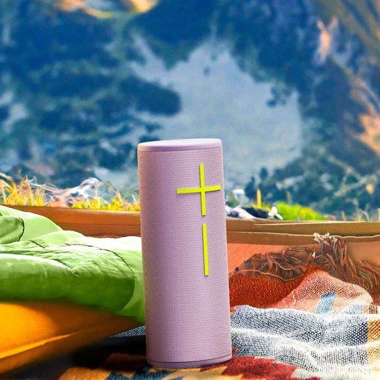 Bluetooth speaker Ultimate Ears Megaboom 4 lila, waterdicht, valbestendig, 360° geluid, 20 uur batterij