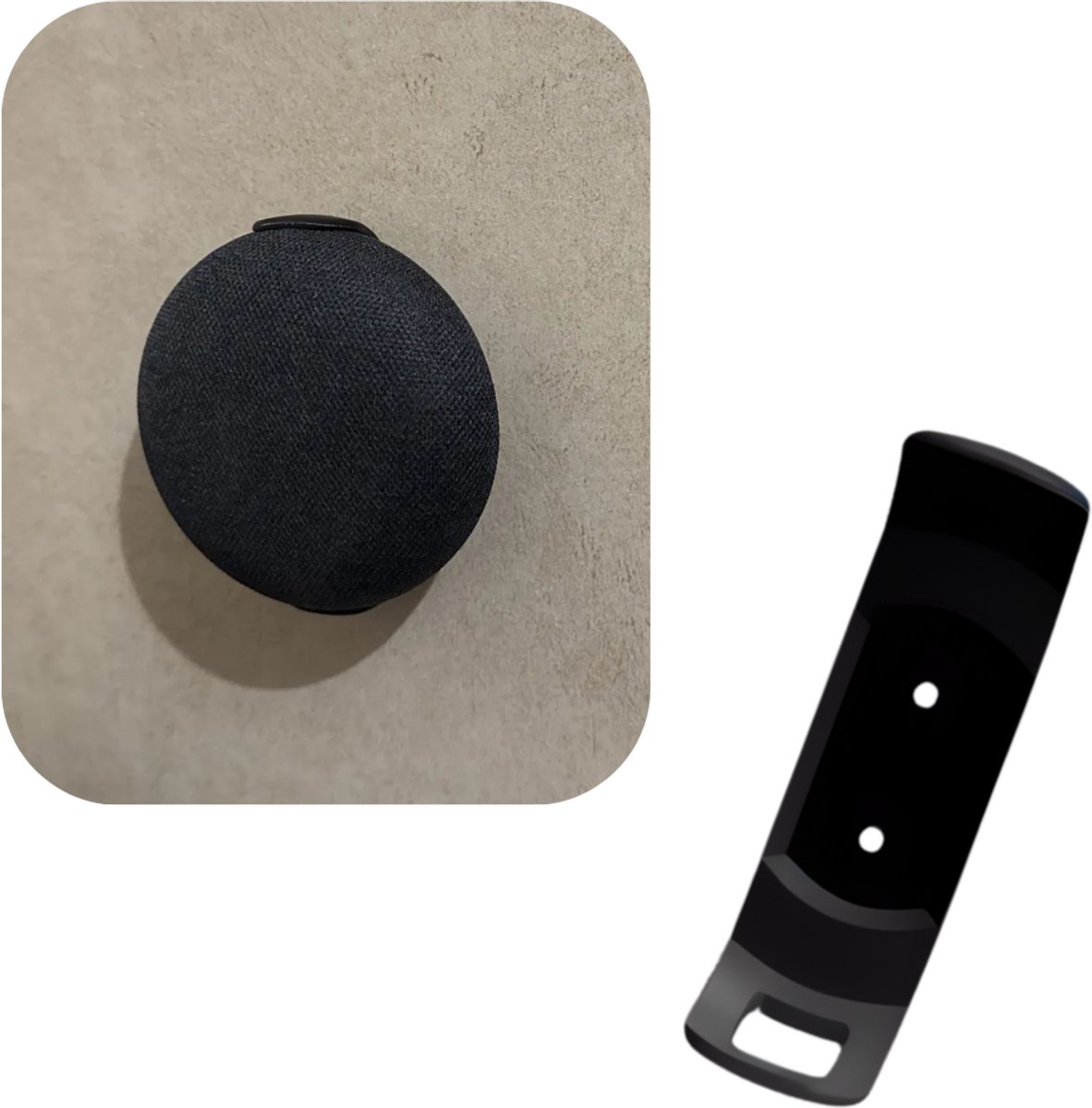Houder voor google nest mini - Zwart - wall mount