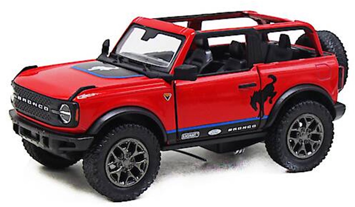 Ford Bronco uvery edition 2022 die cast pull back motor 12,5 cm speelgoed auto Kinsmart