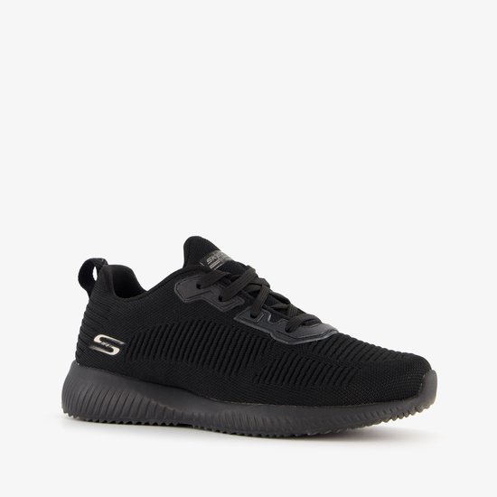 Skechers Bobs Sport Squad dames sneakers zwart - Maat 42 - Extra comfort - Memory Foam