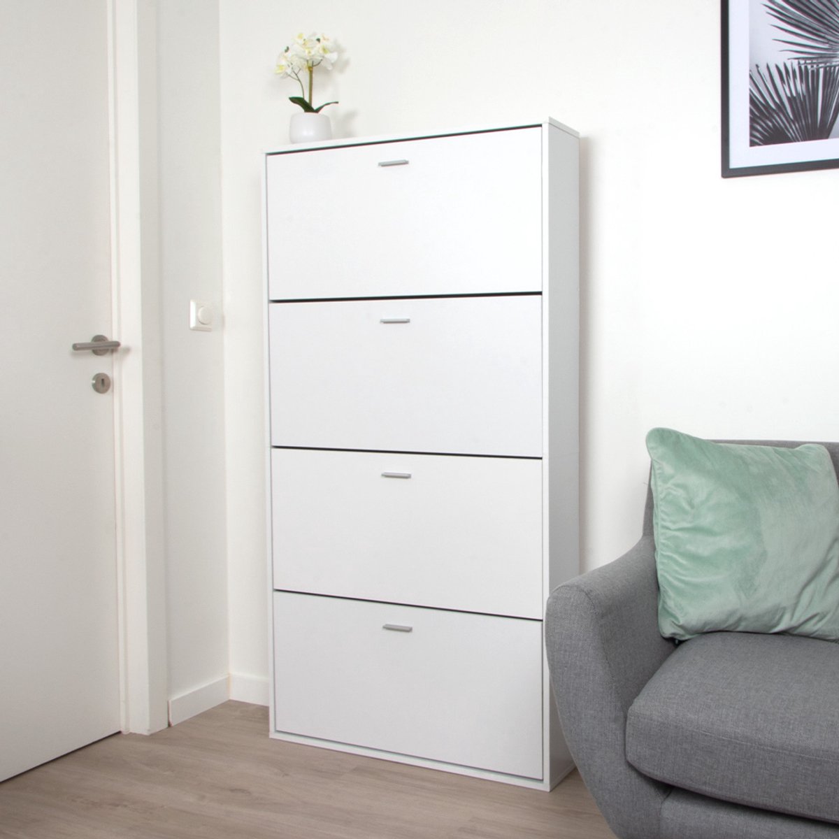 Milton & Oldbrook Schoenenkast Maribor Wit
