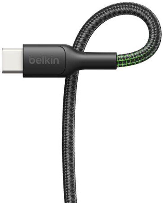 Câble USB Belkin ENA008HQ2MBK USB 2.0 2 m USB C Zwart
