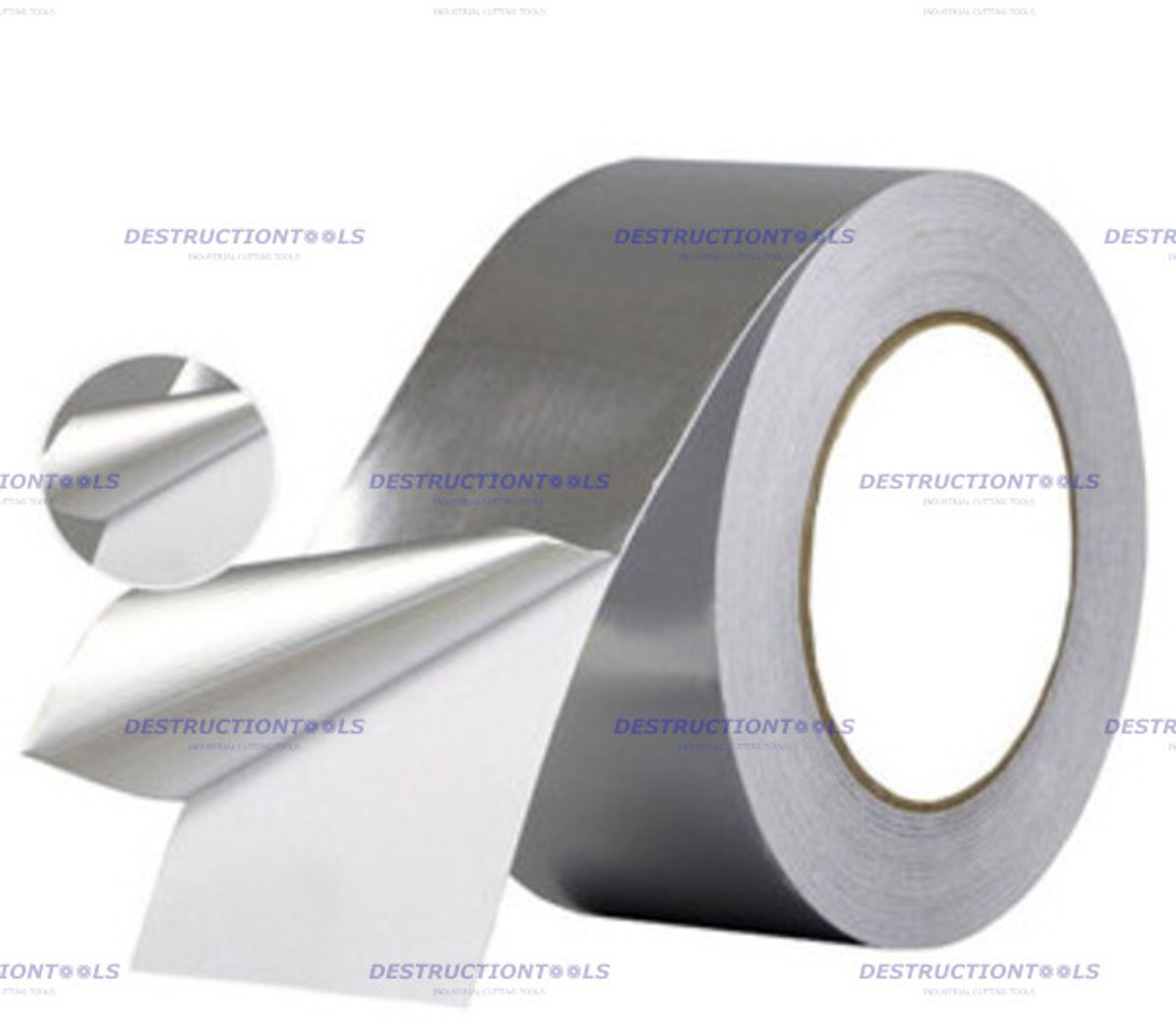 12 rollen 50M x 50mm (600M) aluminium (HVAC) tape (50mic)