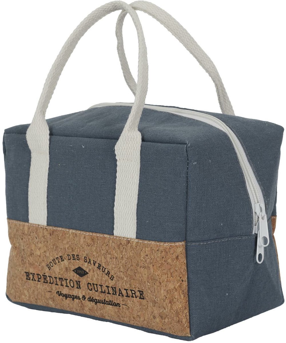 Cook Concept Koeltas Miami - voor lunch en drankjes - 3 liter inhoud - 22 x 14 x 16 cm - Draagband - blauw