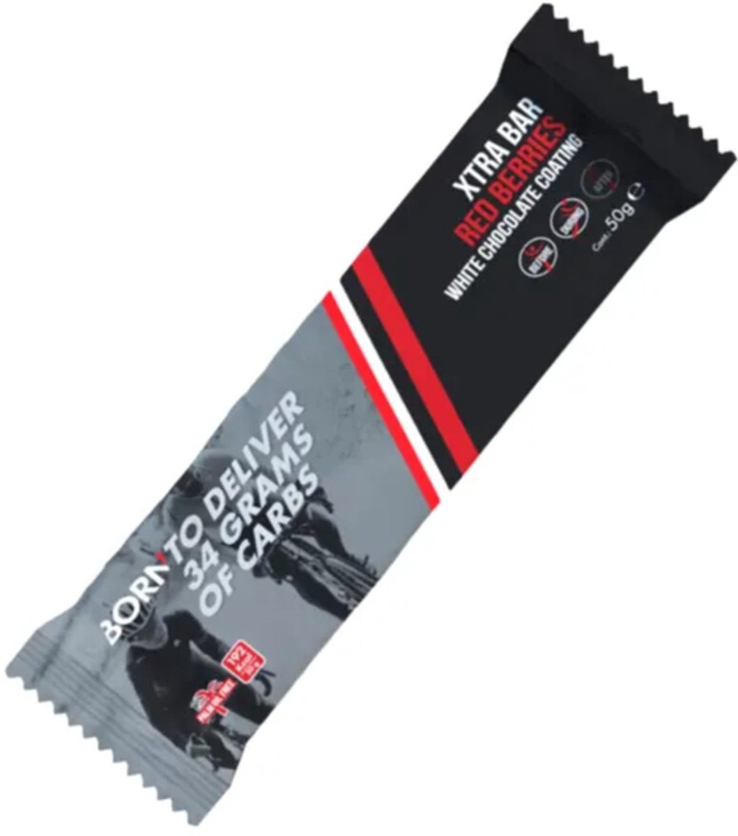Born Xtra Bar - Red Berries White Chocolate Coating - 15 repen