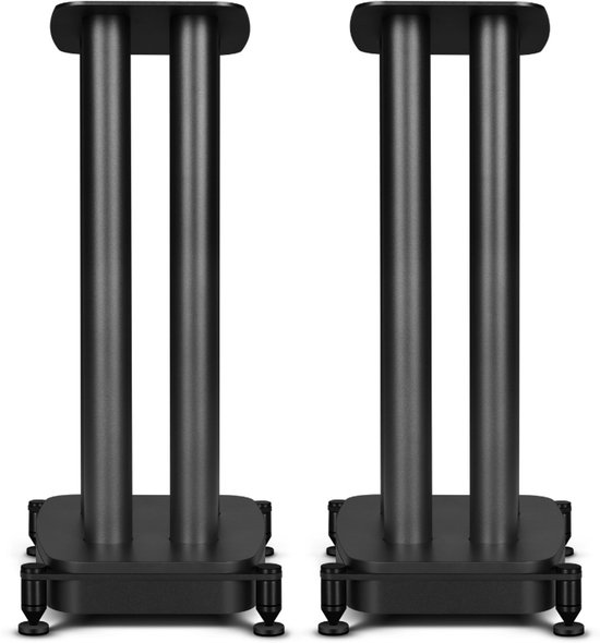 Wharfedale EVO 5.1 Luidsprekerstandaards - met Kabelgootje - Carbonstaal - Spike-voetjes - Zwart van Wharfedale — afbeelding 3