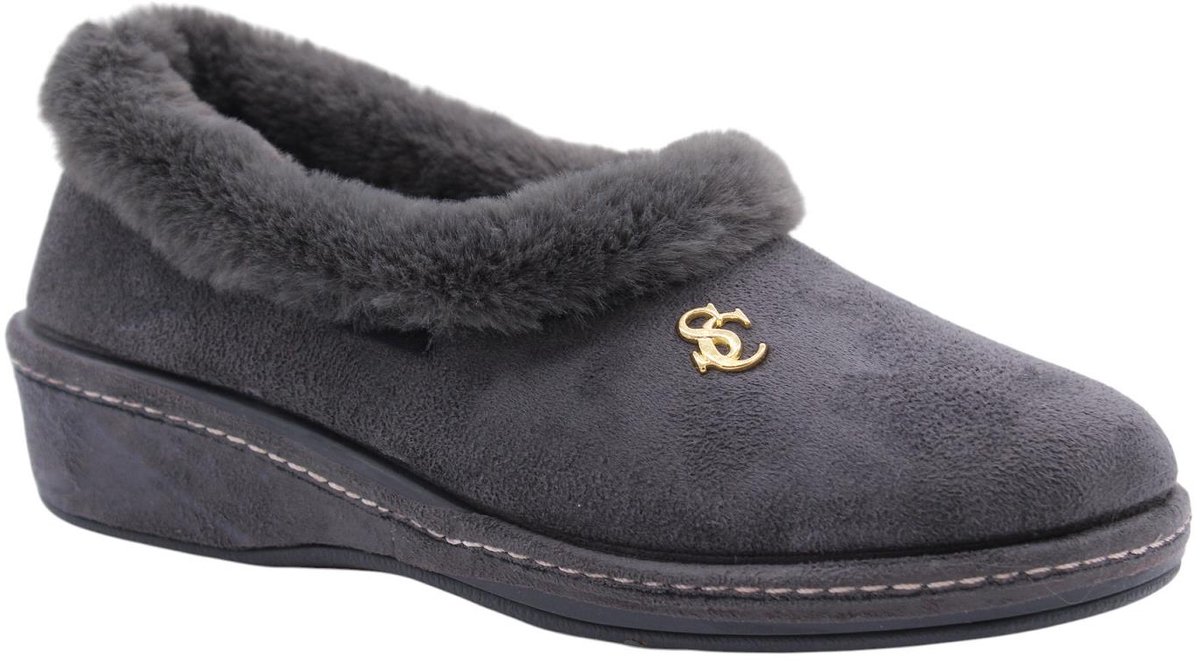 Scapa - Pantoffels - Grijs - Vrouwen - Maat 39 -