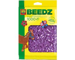 foto van SES Creative - Beedz - Paars - Strijkkralen - 1000 Stuks - PVC Vrij - Vanaf 5 Jaar