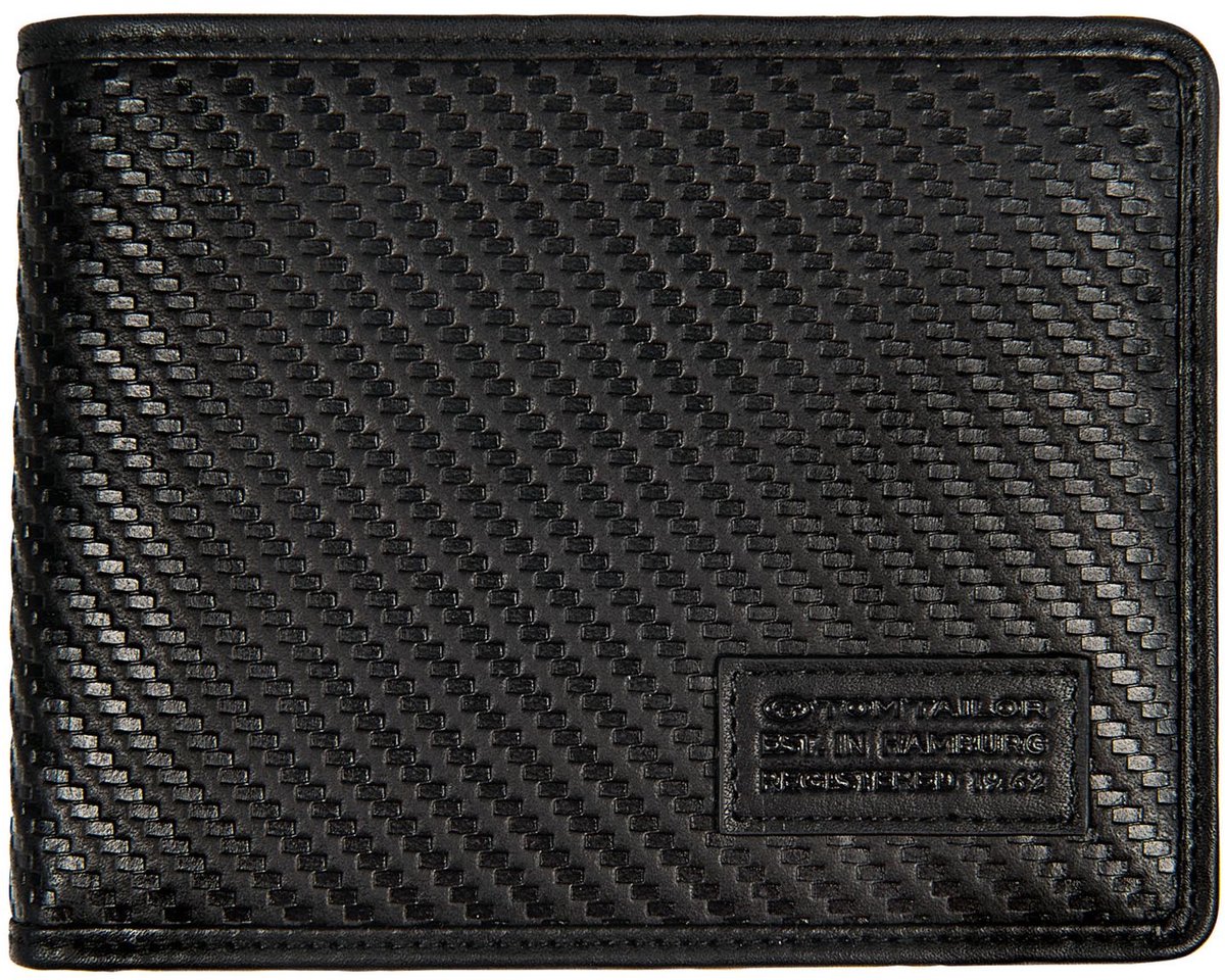 TOM TAILOR portemonnee Kellan Horizontal Wallet Black zwart