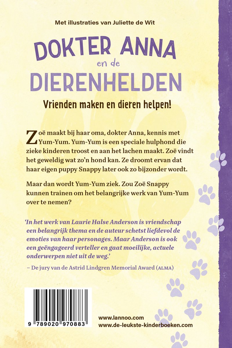 Dokter Anna en de dierenhelden - Hulphond gezocht - back cover