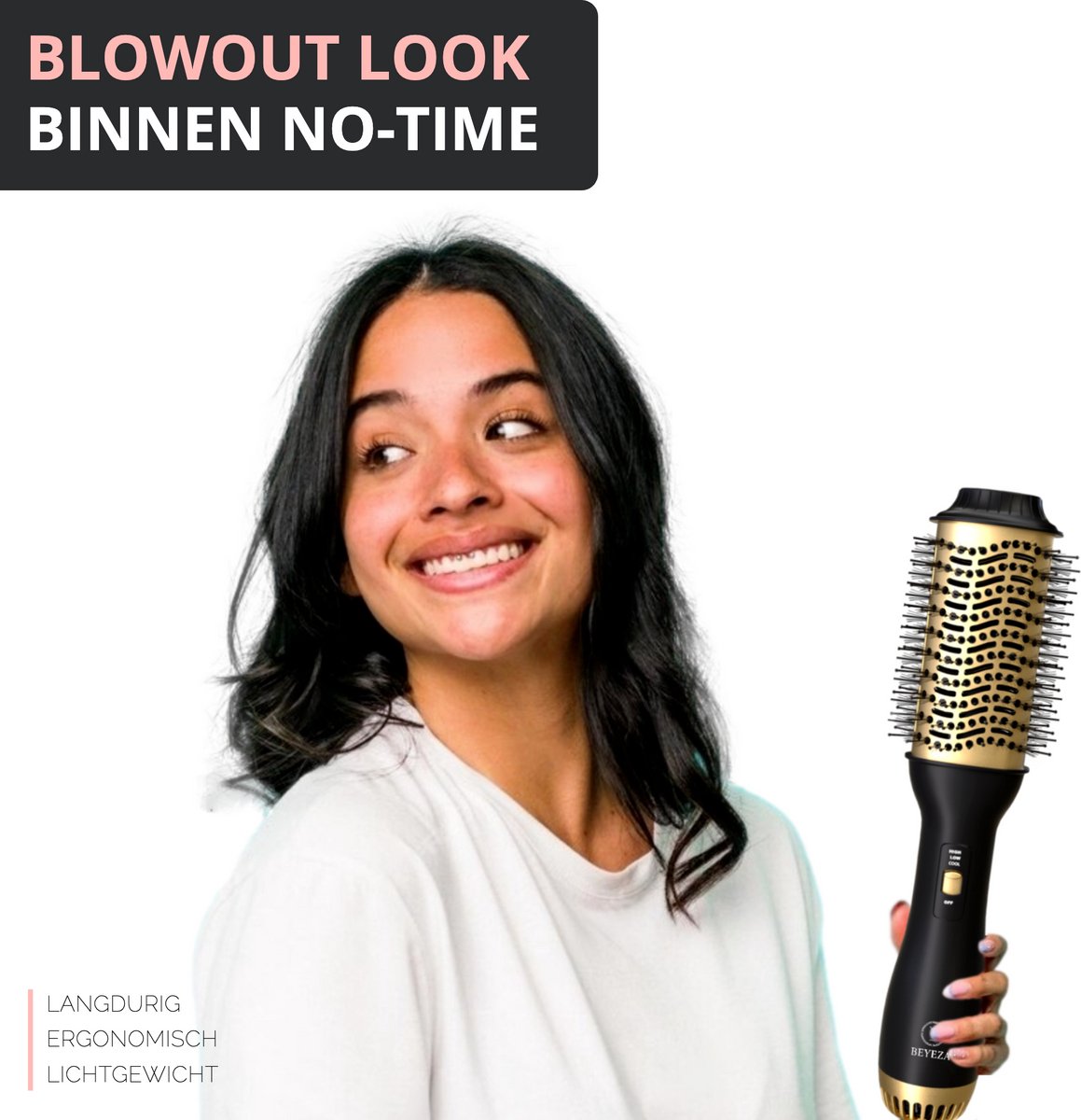 Beyeza Fohnborstel - Haardroger met Borstel - Airstyler - Fohn en Krulborstel - Thermal Brush - Fohnborstels - Multistyler - Warmteborstel Haarstyler — afbeelding 4