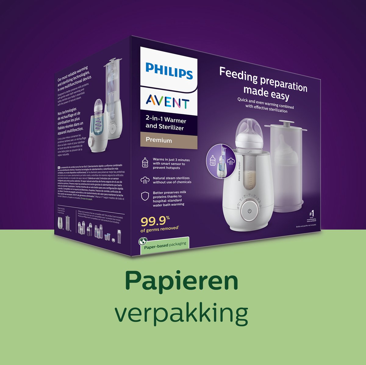 Philips Avent 2-in-1 Flessenwarmer & Sterilisator thumbnail 4