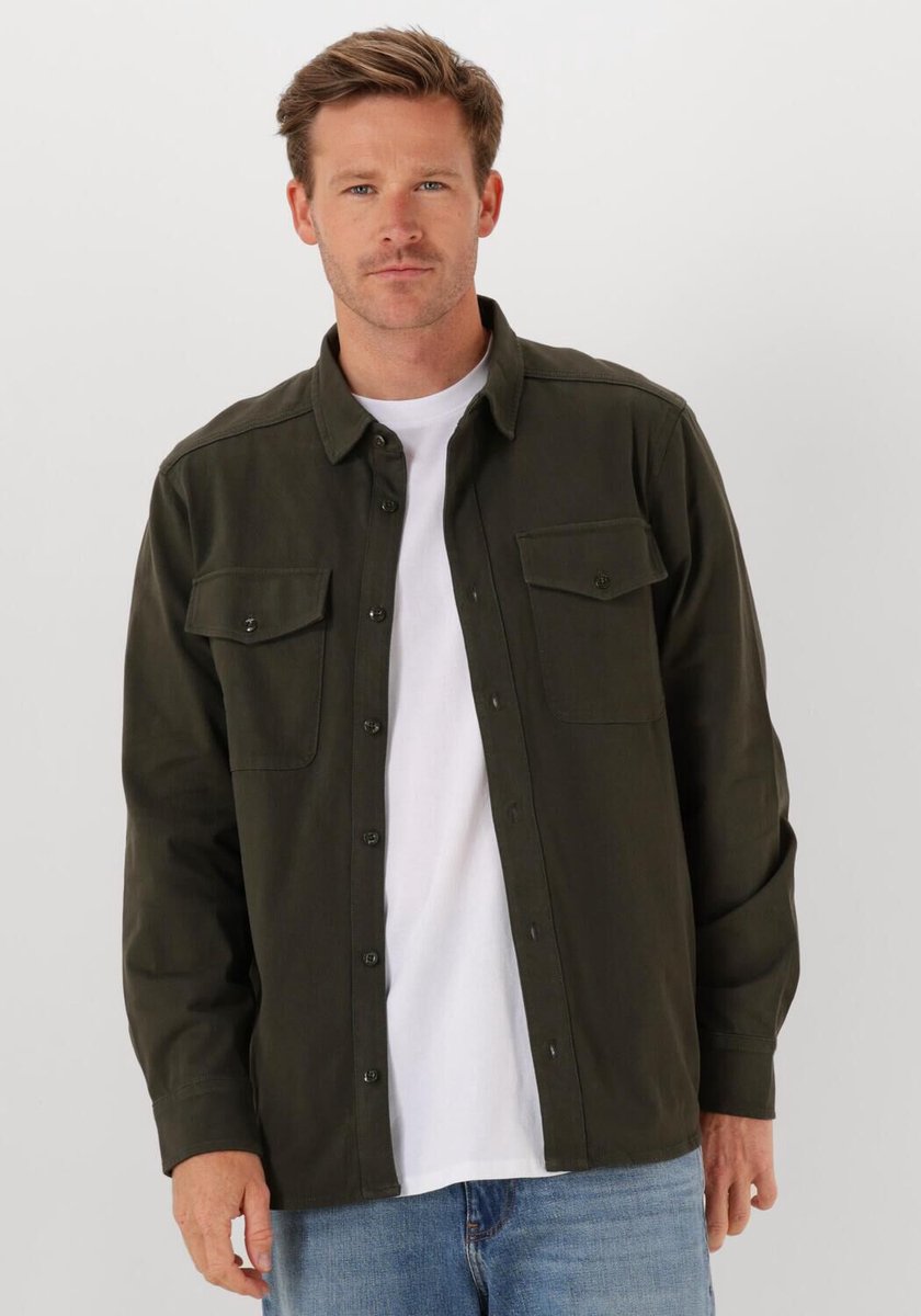 G-Star Raw Marine Jersey Shirt Ls Heren Vrijetijds blouse Grijs