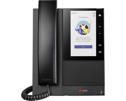 Poly CCX 505 Business Media Phone voor Microsoft Teams met PoE-ondersteuning