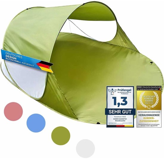 Outtec XXL Beach Tent with UV Protection, Pop Up Tent, Windscreen, Beach Tent Outtec XXL Beach Tent with UV Protection, Pop Up Tent, Windscreen, Beach Tent
