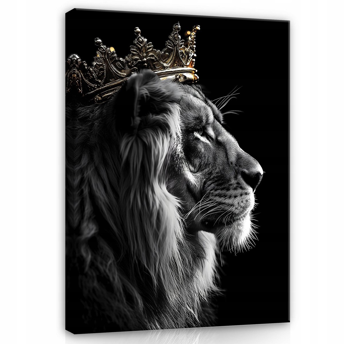 WALLARENA Canvas schilderij - 40x30 cm - Motivatie afbeelding van de Leeuwenkoning voor slaapkamer en woonkamer multikleurig