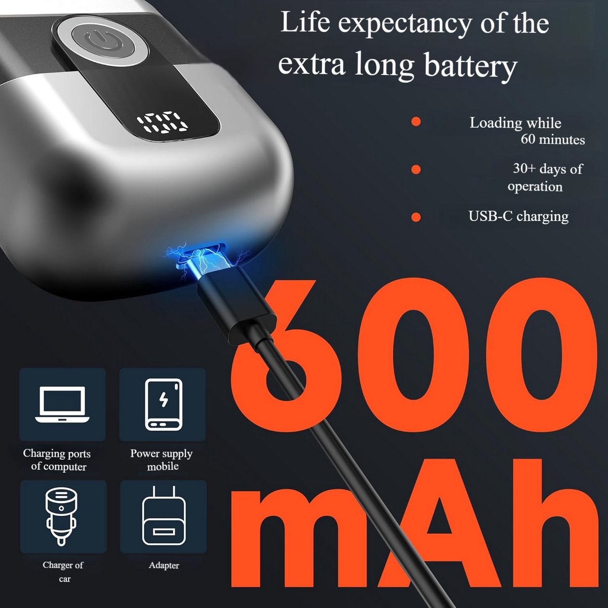 Scheerapparaat - Elektrisch scheerapparaat - Mini elektrisch - afbeelding 3