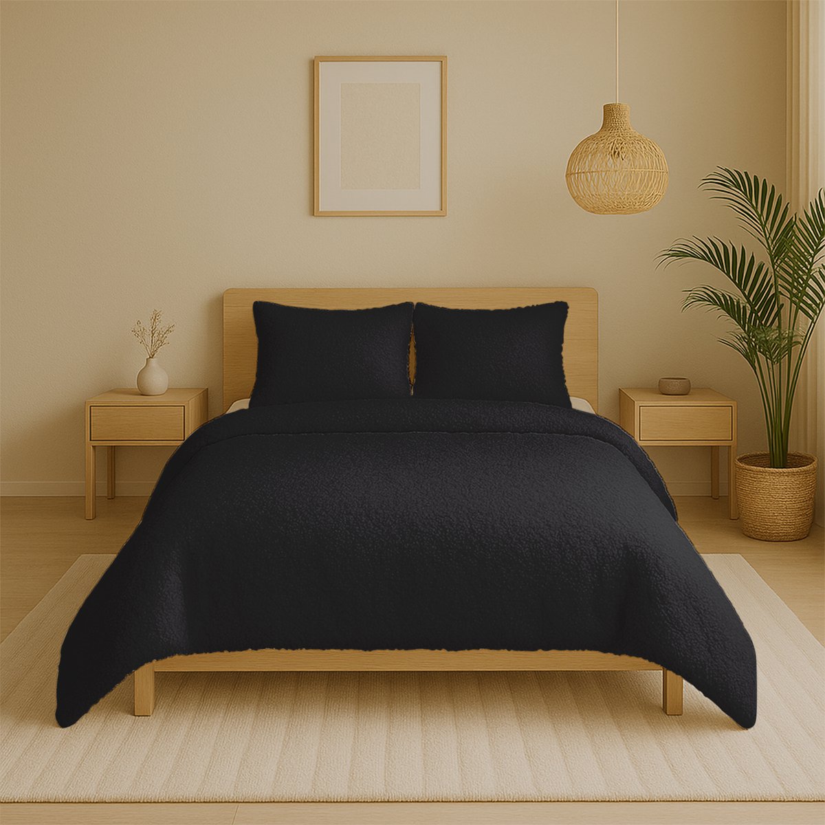 Zydante Dekbedovertrek Set 140x220 cm - Teddy - Dekbedhoes met 1 kussensloop - Vulcan