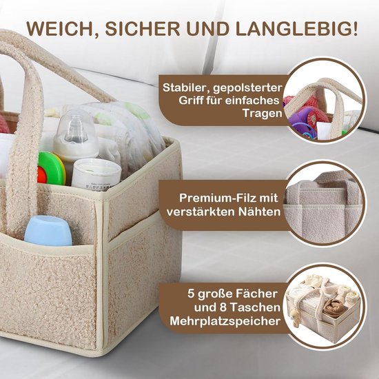 Luiers Opberg Mand,Multifunctioneel Draagbaar Groot