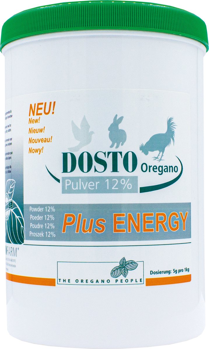 Dosto Oregano poeder 12% 500g - Vet Schroeder Tollisan - voor postduiven