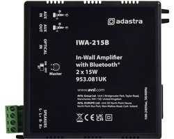 Adastra IWA215B inbouwversterker 2x 15W bluetooth 5.0
