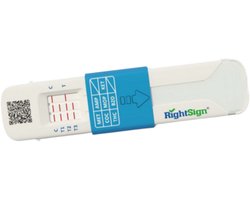 Multi-Drugs Speekseltest | RightSign | 7 drugs | COC/MET/KET/BZO/AMP/MOP/THC - 1 testkit