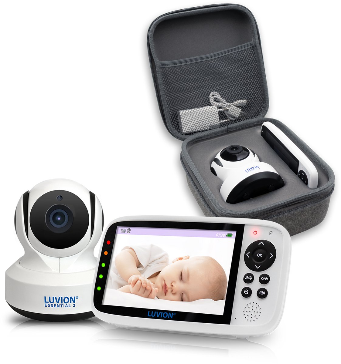 LUVION Essential 2 Babyfoon + Protection Case - Babyfoon met