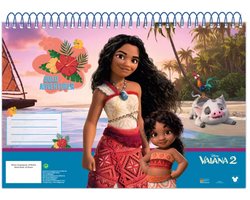 Disney Vaiana spiraalvormig schetsblok, 30 vellen, Vaiana schetsboek, Vaiana, Schetsboek